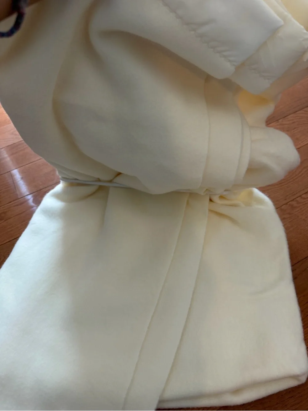 Vintage Chatham Orlon Blanket NWT Ivory Cream Double 80x90 Satin Trim USA
